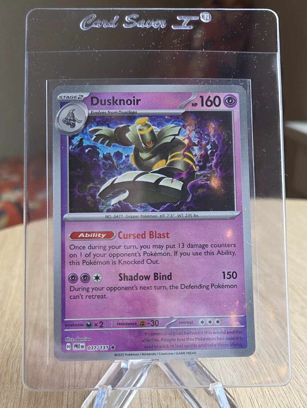 Dusknoir Poke Ball Holo Pokémon Card Prismatic Evolutions Poke Ball Card